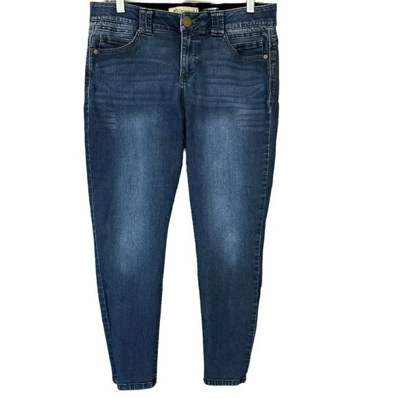 Democracy "Ab"solution Ab Technology Mid Wash Skinny Jeans Womens 8 Petite - Picture 1 of 6